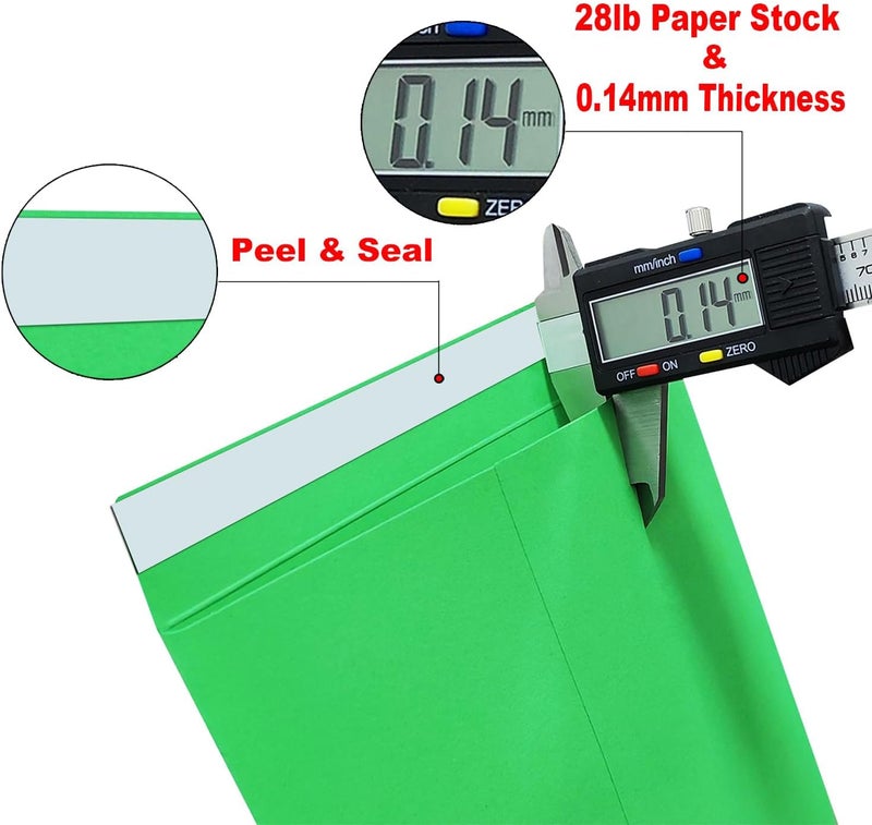 Mxinxiu 20 Pcs 6x9 inches Colored Catalog Envelopes self seal 28lb Colorful Printable Kraft Ultra Strong Peel & Seal For Mailing, Storage And Organizing Acid Free - Image 4